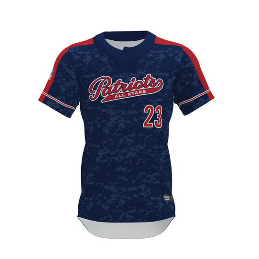 Custom Men's 2 Button Short Sleeve Baseball Team Jerseys