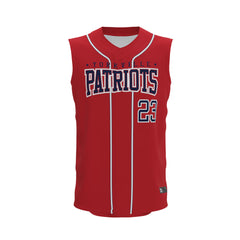 Custom Men's Full Button Sleeveless Baseball Team Jerseys